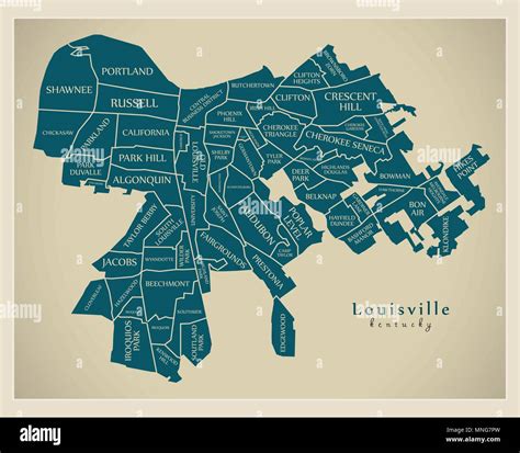 Map Of Louisville Ky - Map Of The United States