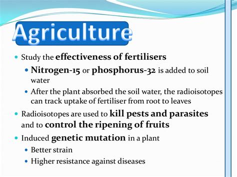 Uses of radioisotopes