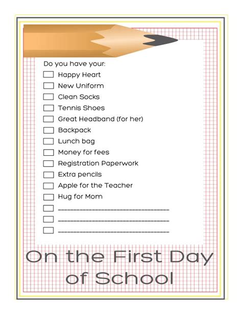 7 Free Printable Checklist For Teachers Printable Checklist For Free | Images and Photos finder