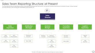 Sales Content Management Playbook Sales Team Reporting Structure At Present | Presentation ...