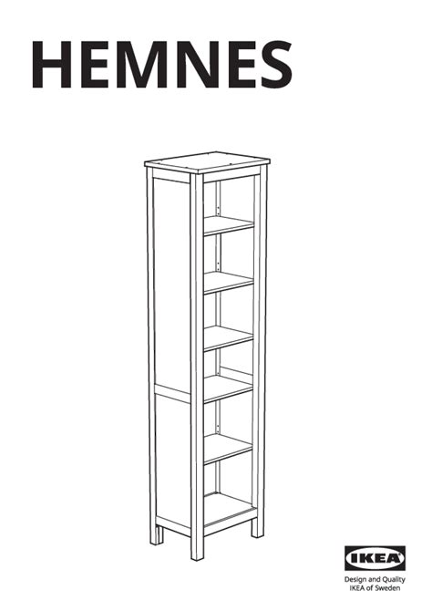 HEMNES Bookcase - Assembly Instructions, Screw Sizing, and Safety Guide | IKEA