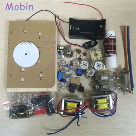 1PCS/LOT Regenerative DC three lamp tube shortwave radio kit CW SSB receiver battery powered ...