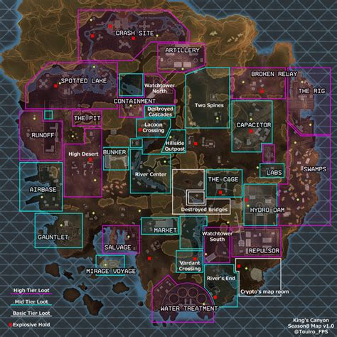 Kings Canyon Loot tier map - Apex Season8 : r/apexlegends