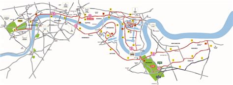 London Marathon Route Map 2024 - Meg Margeaux