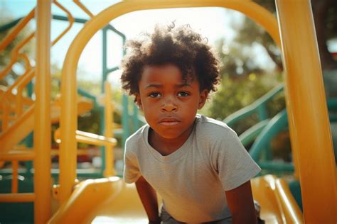 Little black kid playground outdoors | Premium Photo - rawpixel