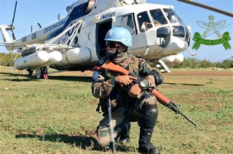 Assam Rifles troops (Indian paramilitary force) in UN peacekeeping mission [1080x716] : r ...