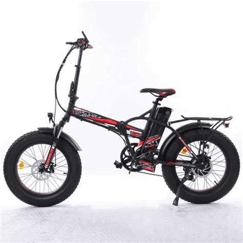 Ecotric 48V Fat Tire Portable and Folding Electric Bike with color LCD