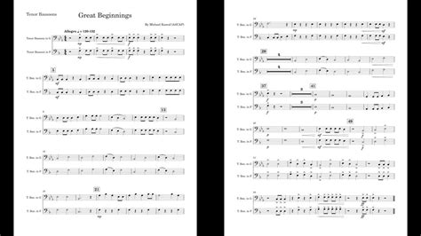 Great Beginnings (Tenoroon part) by Michael Kamuf - YouTube