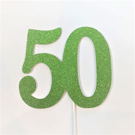 Fifty Cake Topper Happy 50th Birthday Cake Topper 50t - vrogue.co