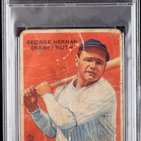 Sold at Auction: BABE RUTH 1933 GOUDEY CARD #149 (RED RUTH) GRADED AUTHENTIC PSA (PR-1)