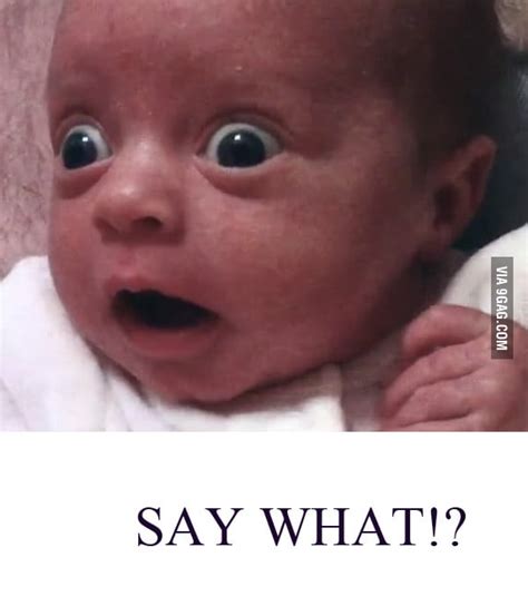 New Meme? Say What Baby! - 9GAG