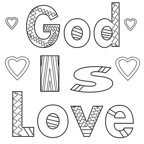 23 God Is Love Coloring Pages And Show Your Love – Free Coloring Pages for Kids