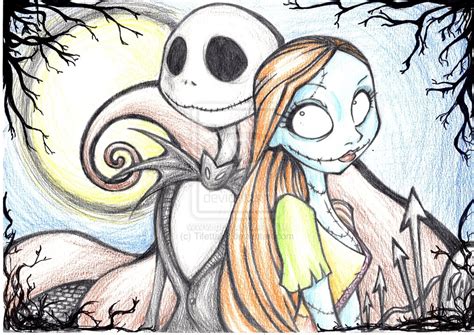 Jack Skellington And Sally Drawing at GetDrawings | Free download