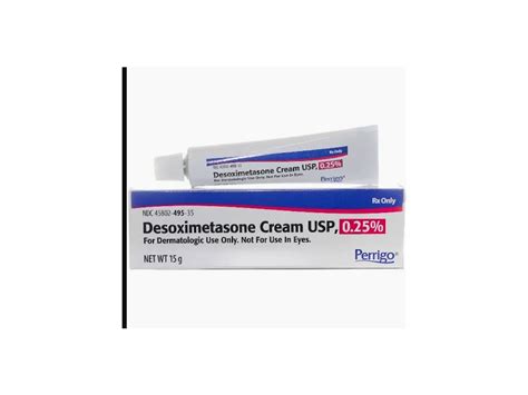 Desoximetasone Cream USP, 0.25%, 15 g Perrigo (RX) Ingredients and Reviews