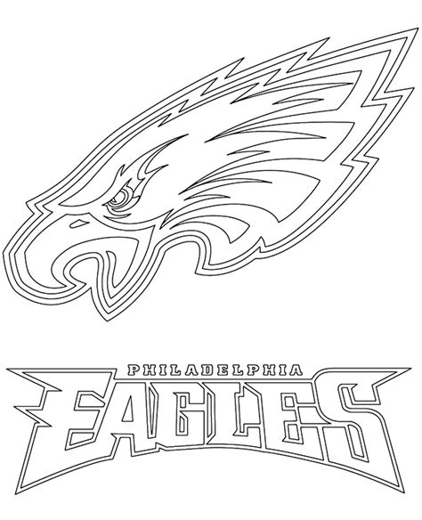 Logo of Philadelphia Eagles coloring page - Topcoloringpages.net