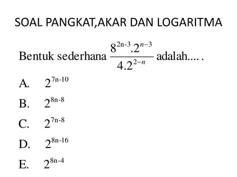 Contoh Soal Logaritma Dan Pembahasanya Soal Soal Dan Pembahasan | The ...