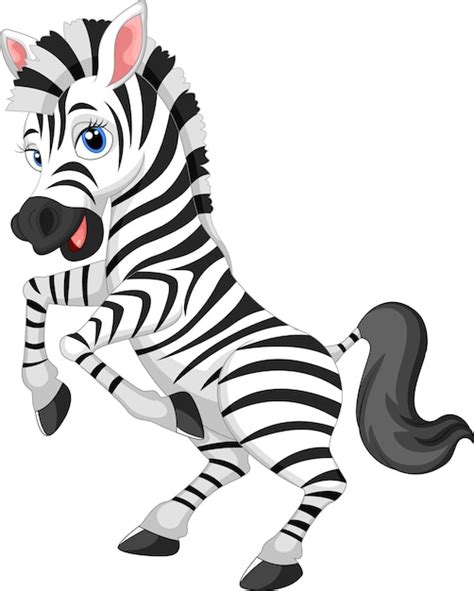 Premium Vector | Cartoon funny zebra