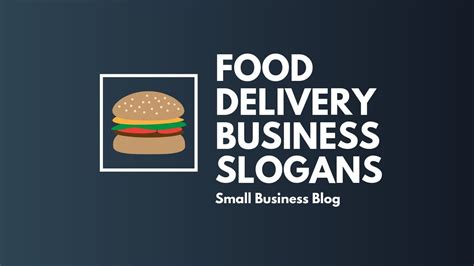 Catchy Food Delivery Business Slogans - YouTube