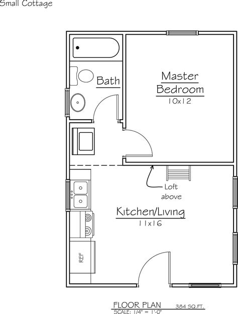 384 Square Ft 16x24 | Cottage House Kit | Mighty Small Homes Tiny House ...