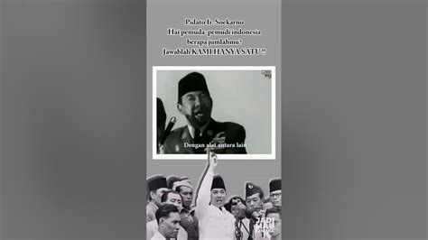 Literasi Kearsipan : Pidato Ir. Soekarno - Sumpah Pemuda - YouTube