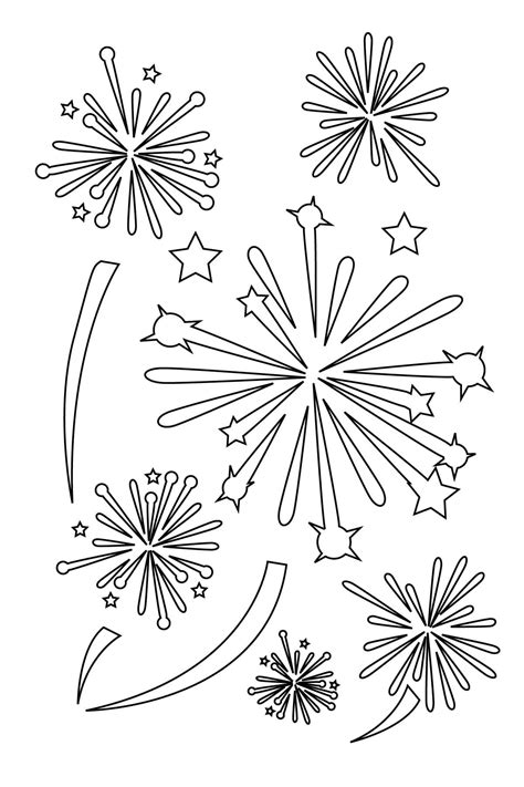 Fireworks Coloring Pages - Coloring Home