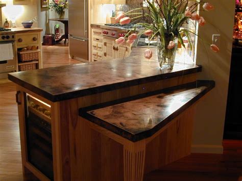 Aged Copper Countertop and Desk