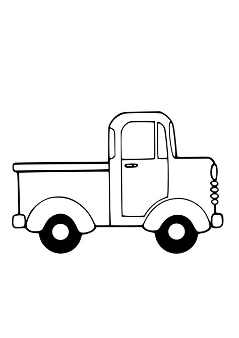 Clipart Truck Black And White