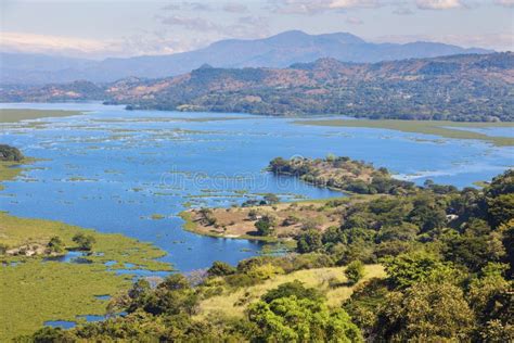 Lake Suchitlan Seen from Suchitoto Stock Photo - Image of suchitoto ...