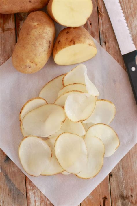 Crispy Microwave Potato Chips - Gemma’s Bigger Bolder Baking