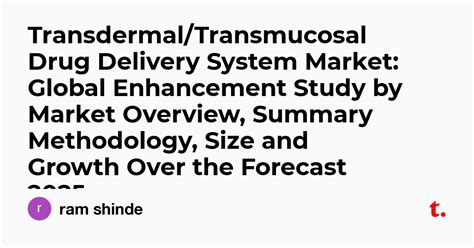 Transdermal/Transmucosal Drug Delivery System Market: Global ...