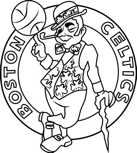 Boston Celtics Logo Coloring Page - Free Printable Coloring Pages