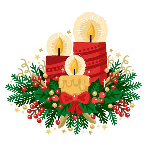 Free Vector | Hand drawn advent wreath