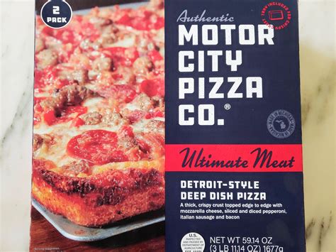 Costco Motor City Pizza Detroit Deep Dish (Crispy & Meaty)