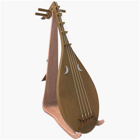 3d biwa music instrument