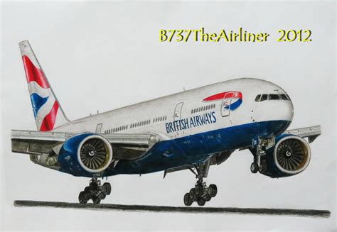 British Airways Boeing 777 Drawing by A320TheAirliner on DeviantArt