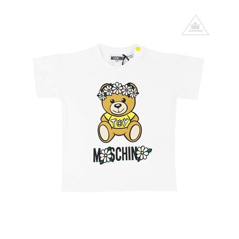 Moschino Baby Girl Teddy Bear Daisy Flower T Shirt – Crown Forever