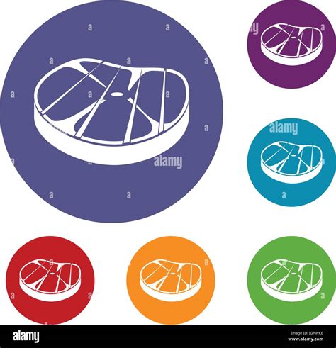 Steak icons set Stock Vector Image & Art - Alamy