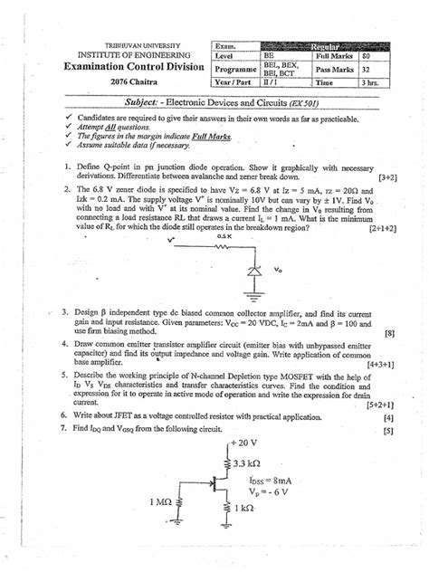 Electronic Devices and Circuits | PDF