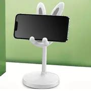 White Cute Rabbit Adjustable Desktop Mobile Phone Tablet Bracket - Temu