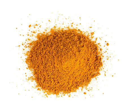 Curry Powder Isolated On White Background Stock Photo - Download Image Now - iStock