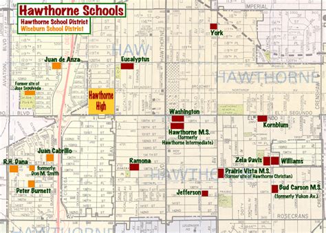 Hawthorne School Map