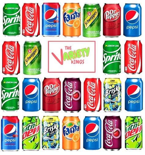 Buy (25 Pack) - Soda Variety Pack | 10 Soda Can flavors | Cola, Cherry ...