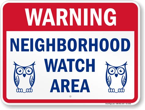 Neighborhood Crime Watch Signs