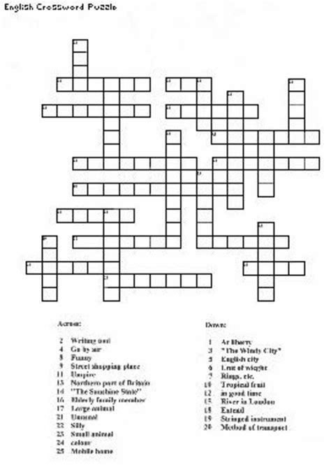 Make Your Own Crossword Puzzle Printable