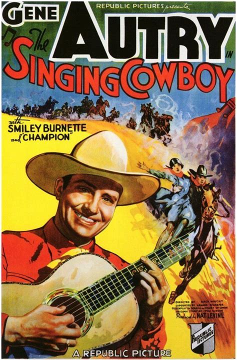 The Singing Cowboy (1936) Gene Autry, Smiley Burnette, Lois Wilde | Cowboy posters, Western ...