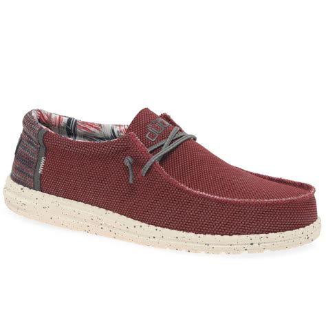 Hey Dude Wally Sox Mens Canvas Shoes | Charles Clinkard