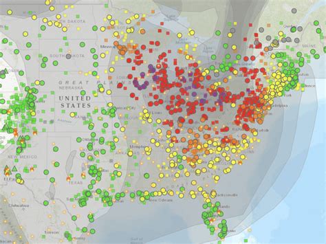 A big swath of the U.S. is under red and purple air quality alerts from ...