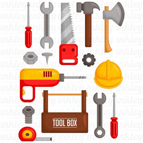 Garage Tools Clipart Toolbox Equipment Clip Art Home | Etsy in 2021 ...