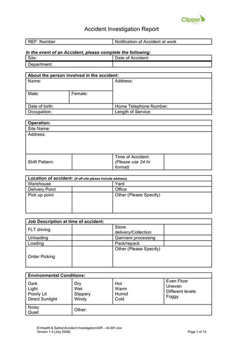 Accident Investigation - How to create an accident Investigation? Download this Accident ...