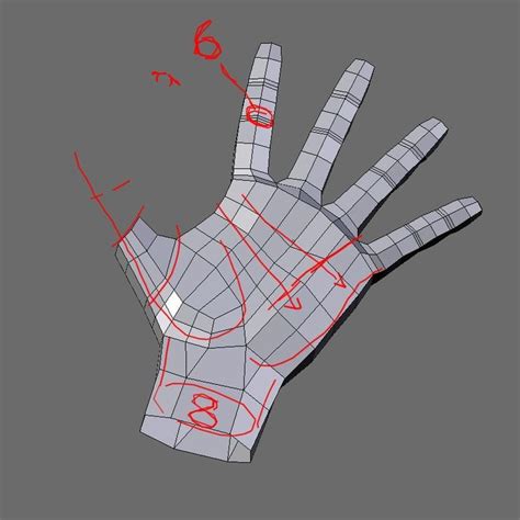 3d Topology Hand | Topology, Maya modeling, Face topology